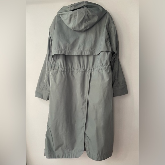Avec Les Filles Raincoat - Gorgeous Dusty Teal - Rare color - L large trenchcoat - Picture 6 of 8